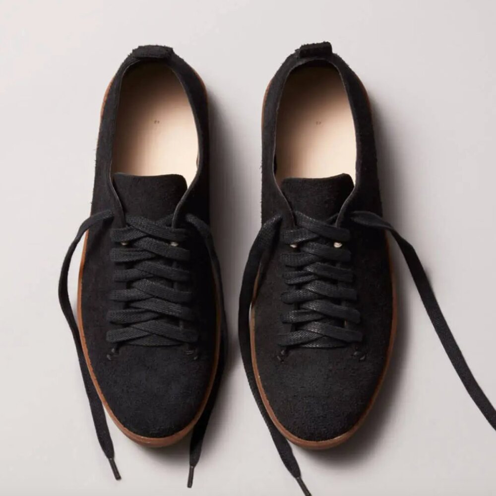 NIB FEIT Latex Low Suede 2 Sneakers - Size 37 / 6.5 with COA
